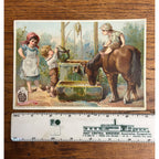 Antique Victorian Advertising Trade Card Jewel Stoves & Ranges Detroit Oaken Bucket