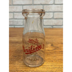 Vintage Verifine Dairy Half Pint Ice Cream Milk Bottle ACL Wisconsin Wis WI