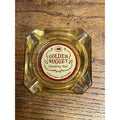 Vintage Golden Nugget Las Vegas Amber Glass Ashtray MCM Gambling Hall Casino NV