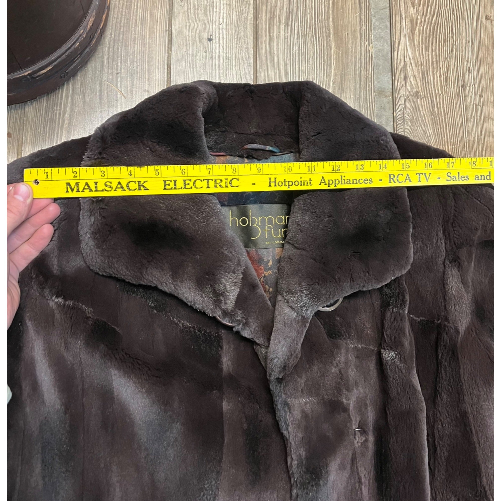 STUNNING Vintage Genuine Beaver Fur Long Jacket Coat Womans Ladies Full Length