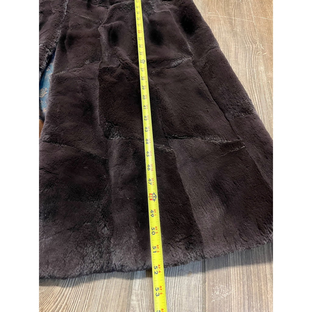 STUNNING Vintage Genuine Beaver Fur Long Jacket Coat Womans Ladies Full Length