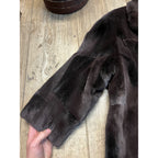 STUNNING Vintage Genuine Beaver Fur Long Jacket Coat Womans Ladies Full Length