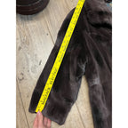 STUNNING Vintage Genuine Beaver Fur Long Jacket Coat Womans Ladies Full Length