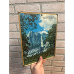 Vintage 1940s Lomira Oil Co. Advertising Sign Glass Frame Wisconsin