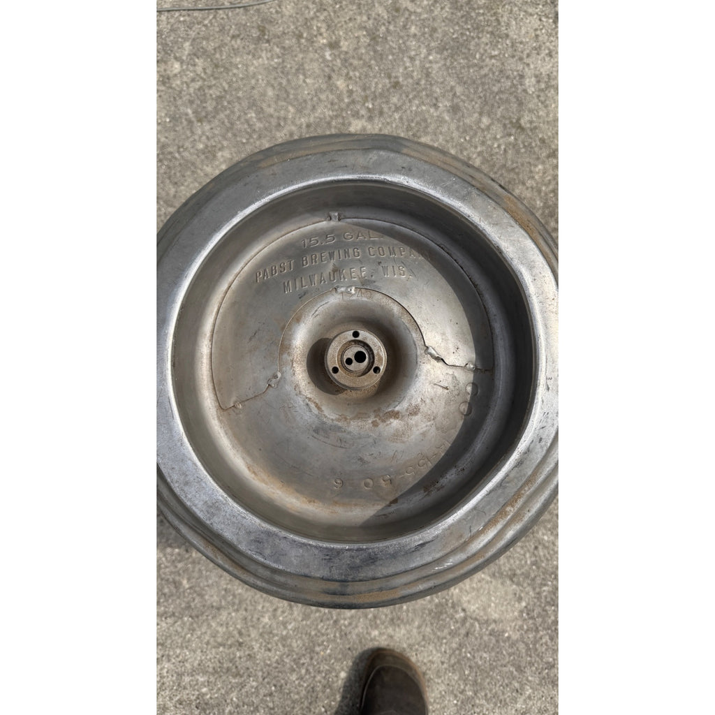 1970s Vintage Pabst Brewing Co Milwaukee Wis Stainless Firestone Beer Keg