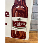 Vintage 1971 Gettelman Beer Cardstock Advertising Sign Miller Milwaukee Wis