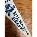 Vintage Milwaukee Braves Bazooka Mini Felt Pennant – 1950s Baseball