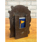 Vintage Bowling Themed Match Box Holder Matches w/ Striker
