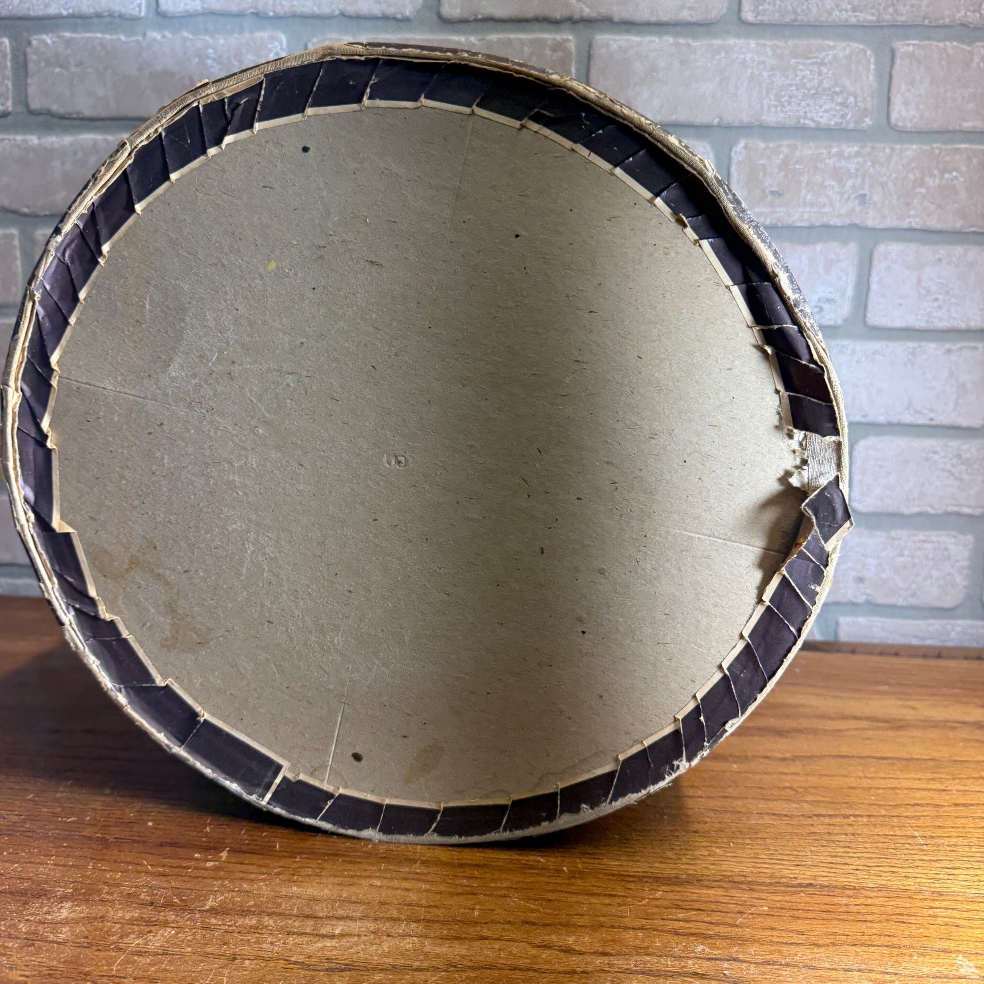 Vintage 1930s MALROV Men's Fedora Hat Box Art Deco Tall Oval - BOX ONLY