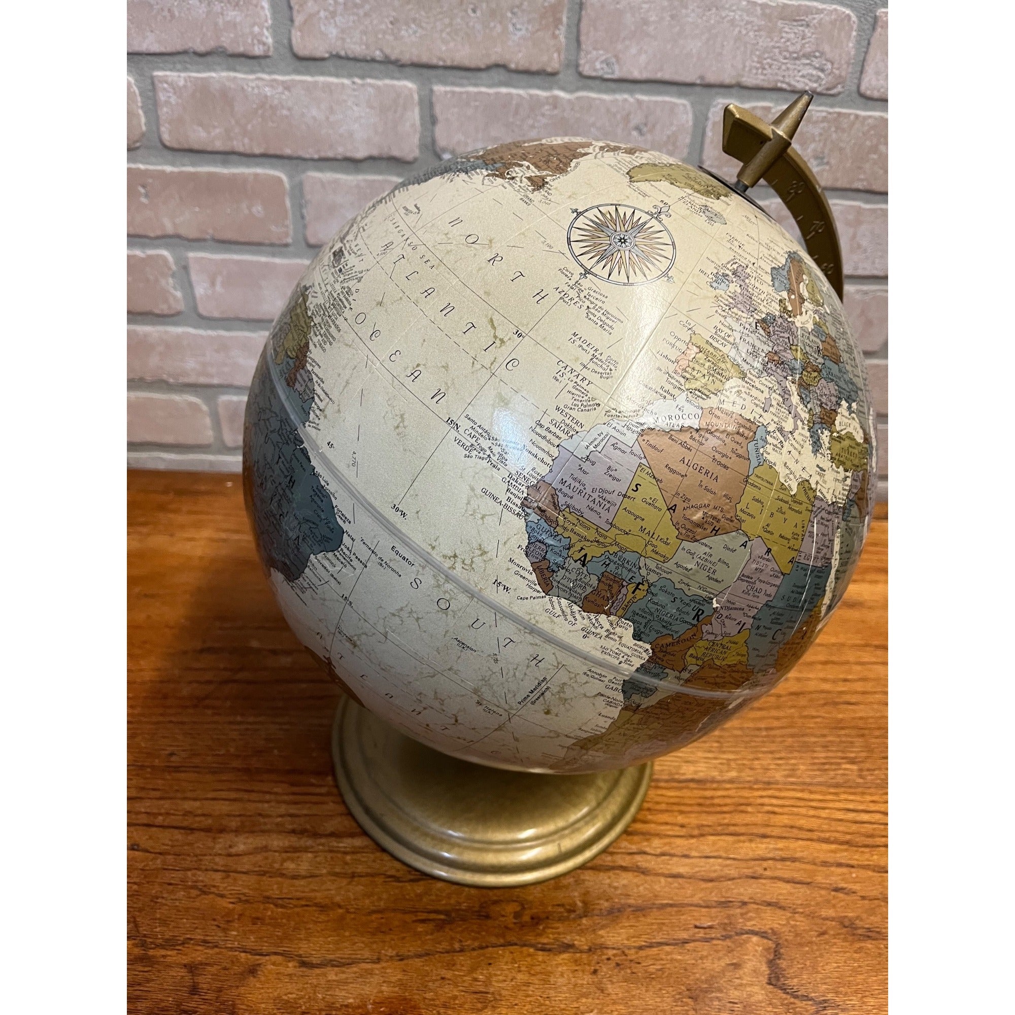 Vintage Replogle Legend 12" Platnium Classic USA Globe 1990s