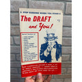 The Draft and You Vietnam Era 1965 Guide Book Vintage Uncle Sam American Military Service