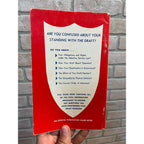 The Draft and You Vietnam Era 1965 Guide Book Vintage Uncle Sam American Military Service