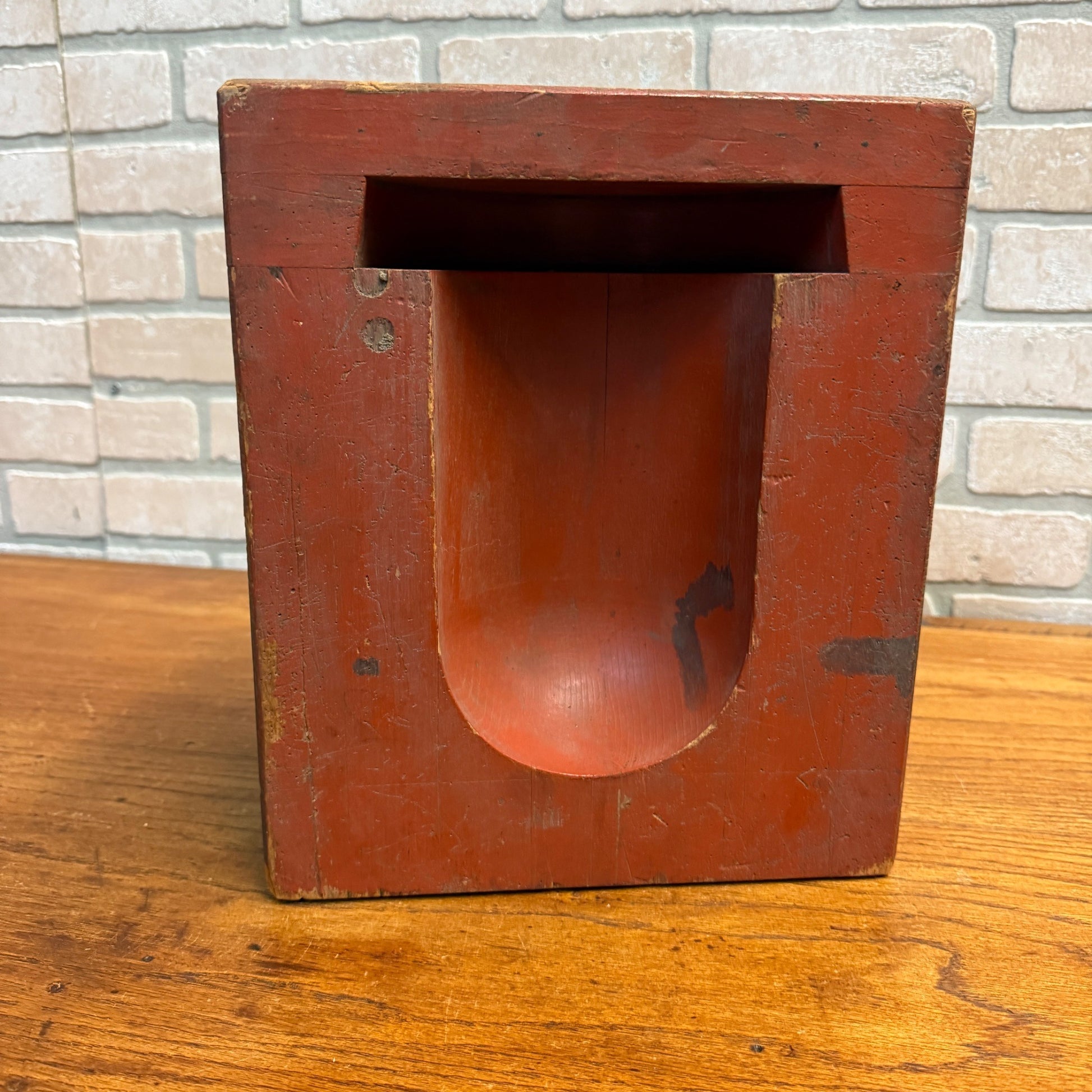 Antique Vintage Industrial Wooden Factory Casting Sand Mold Falk Corp. Milwaukee