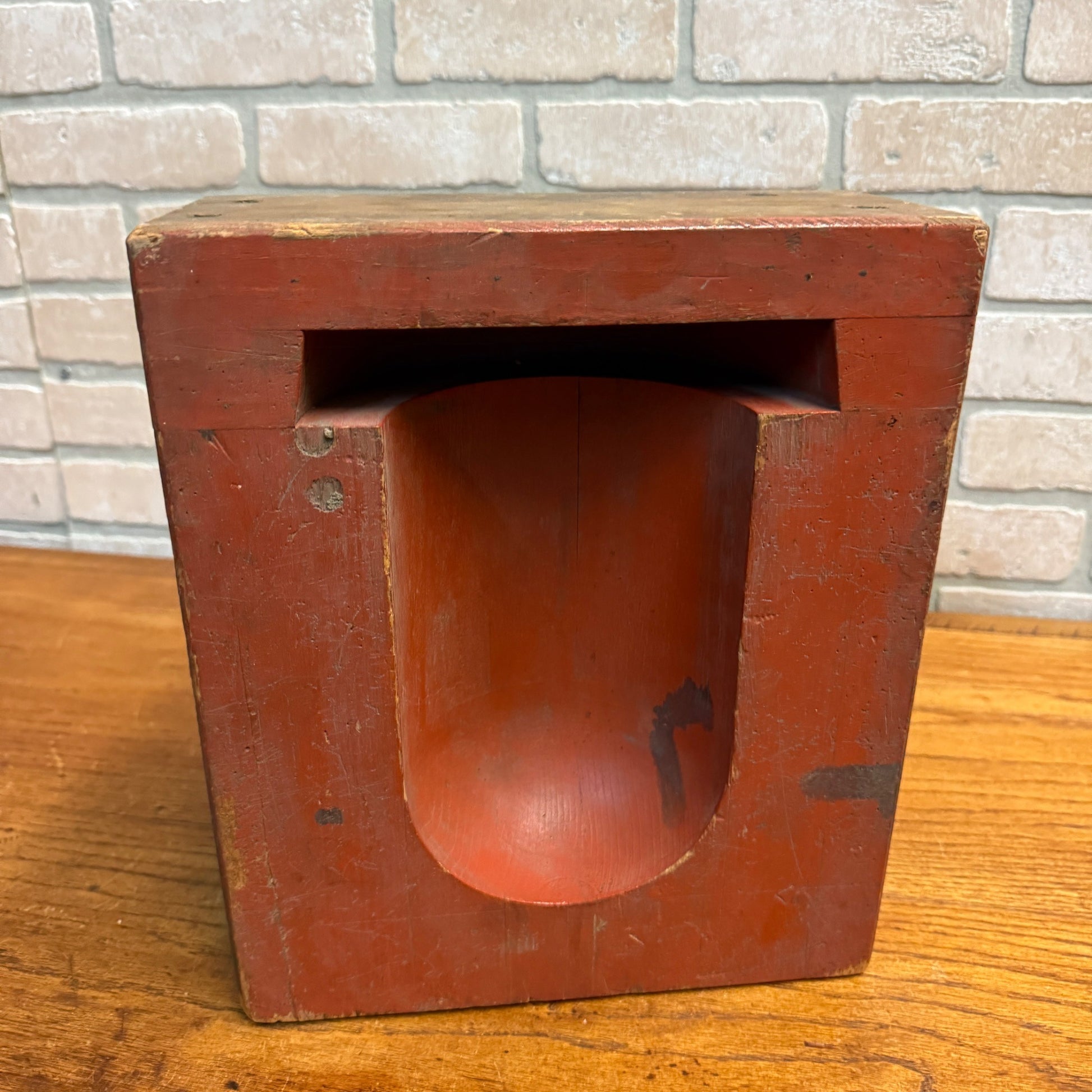 Antique Vintage Industrial Wooden Factory Casting Sand Mold Falk Corp. Milwaukee