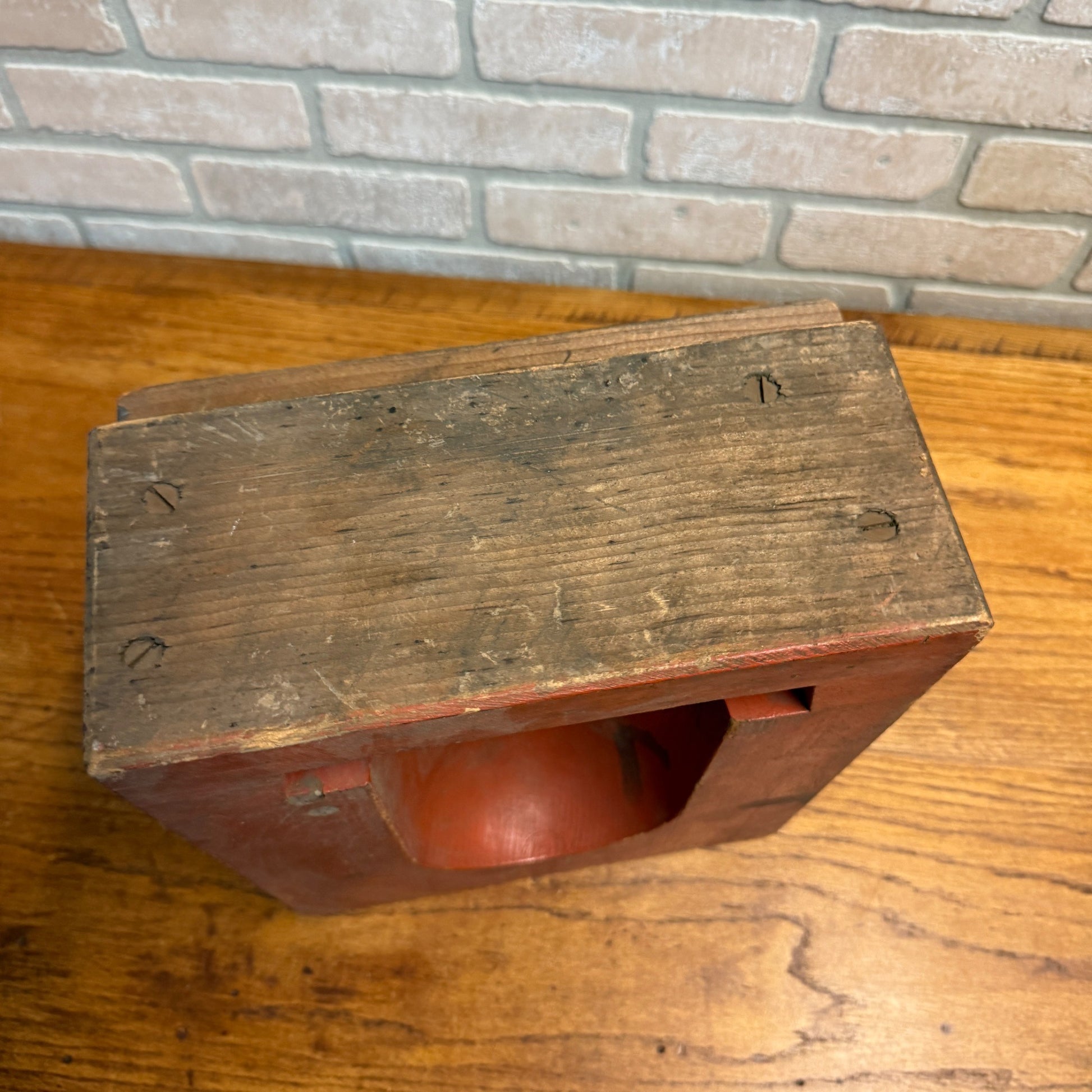 Antique Vintage Industrial Wooden Factory Casting Sand Mold Falk Corp. Milwaukee