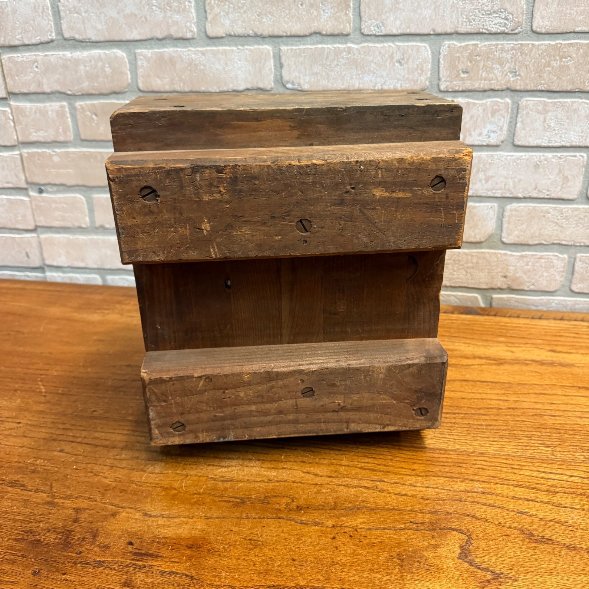 Antique Vintage Industrial Wooden Factory Casting Sand Mold Falk Corp. Milwaukee