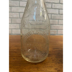 Vintage Boulevard Dairy Marinette WI Wis Milk Bottle One Quart Wisconsin Embossed