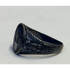 Vintage 32nd Infantry Division US Army Sterling Ring Sz 9.75" Enamel -- 9.61g