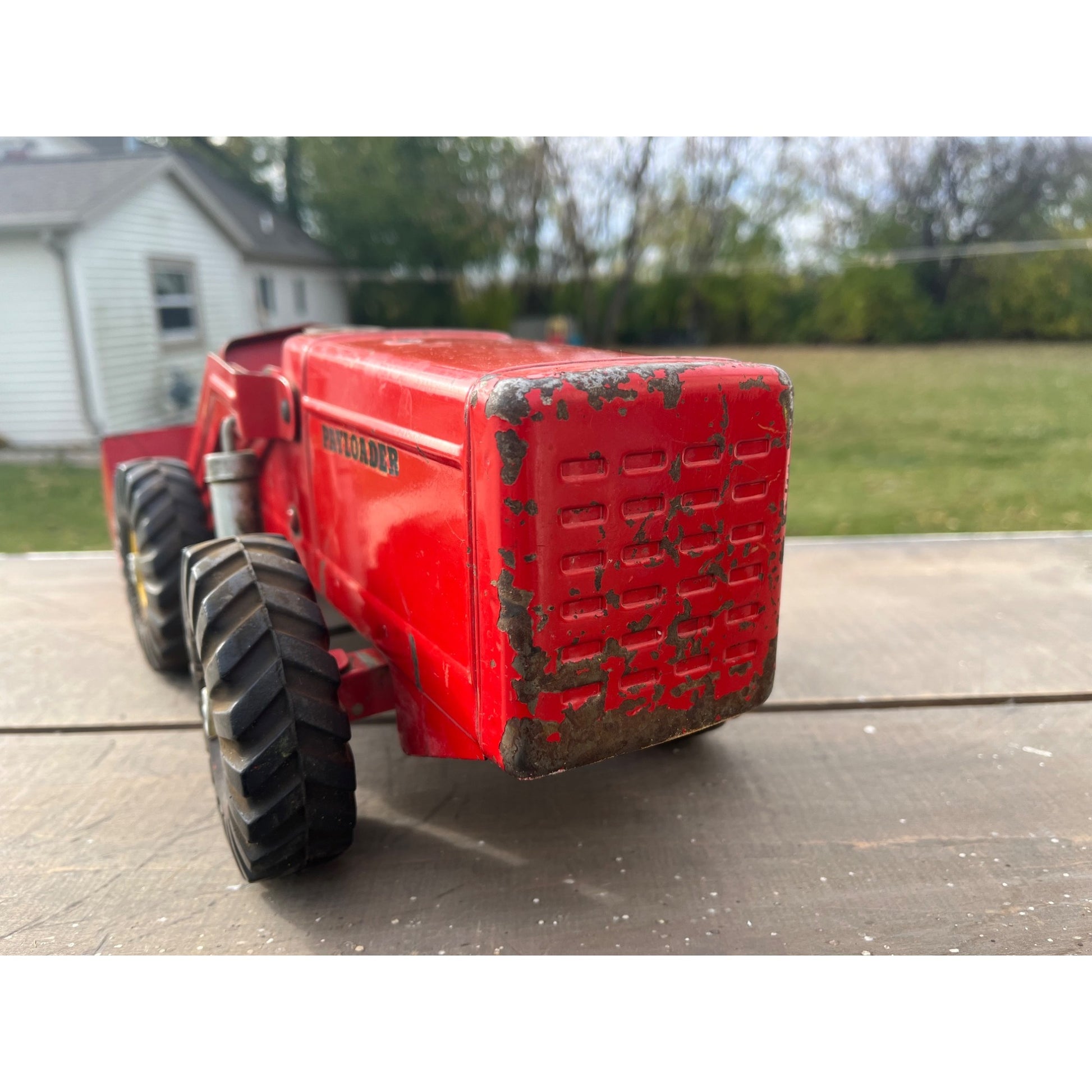 Vintage 1950s Vintage Nylint Hough Hydraulic Payloader #1600 Pressed Steel