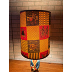 1960s Quartite Chalkware Table Lamp Colonial Soldier Revolutionary War W/ Shade Mid Century
