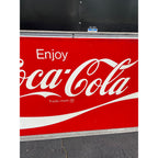 Vintage 1960s Coca Cola Large Metal Advertising Sign 5ft Coke Soda