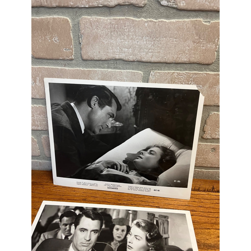 Original Movie Film Photo Stills Lot  Cary Grant Ingrid Bergman Alfred Hitchcock