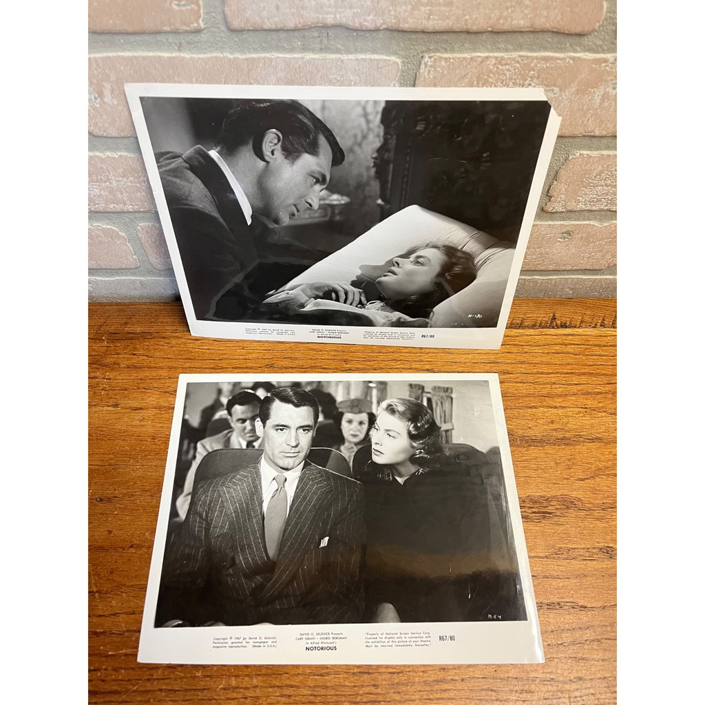 Original Movie Film Photo Stills Lot  Cary Grant Ingrid Bergman Alfred Hitchcock