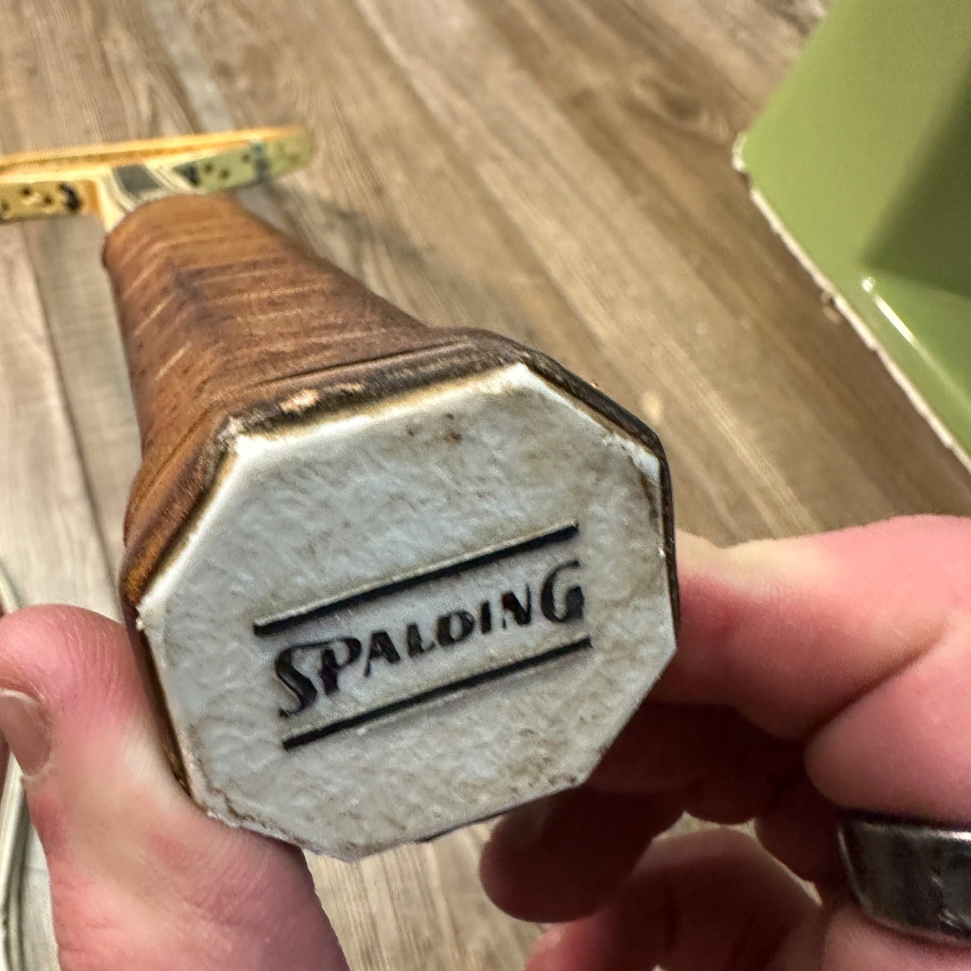 Vintage Spalding Pancho Gonzales Autograph Wood Tennis Racquet 1960s w/ Cover