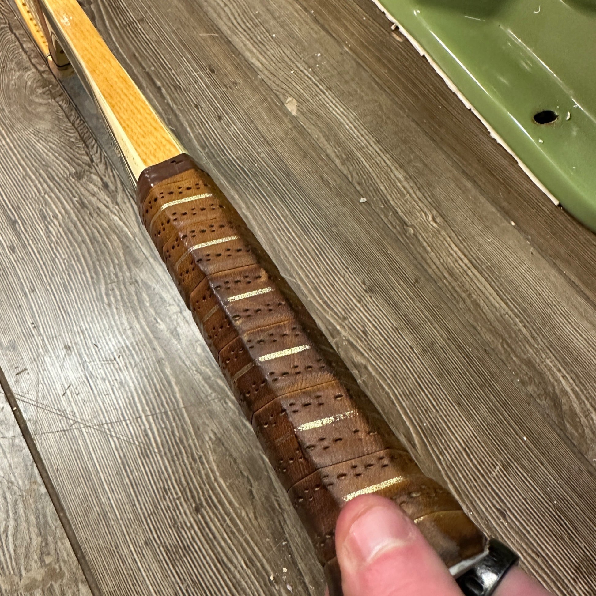 Vintage Spalding Pancho Gonzales Autograph Wood Tennis Racquet 1960s w/ Cover
