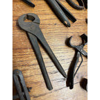 Lot Antique Blacksmith Forged Farrier Hoof Nippers Tinsmith Pliers Hand Tools