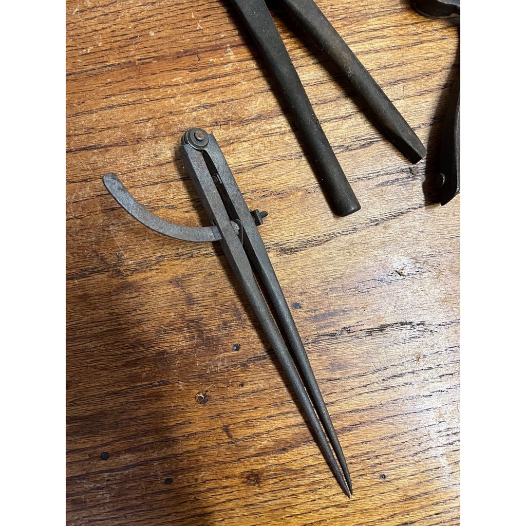Lot Antique Blacksmith Forged Farrier Hoof Nippers Tinsmith Pliers Hand Tools