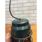 Vintage Dietz No 40. Milwaukee Gas Light Co Amber Traffic Railroad Lantern Green