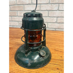 Vintage Dietz No 40. Milwaukee Gas Light Co Amber Traffic Railroad Lantern Green