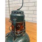 Vintage Dietz No 40. Milwaukee Gas Light Co Amber Traffic Railroad Lantern Green
