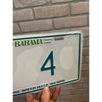 Vintage Metal License Plate Grand Bahama Freeport/Lucaya Vintage Speed Week '84 GB- 4