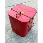 Vintage Underwriters Laboratories Oily Rags Waste Can--Foot Pedal