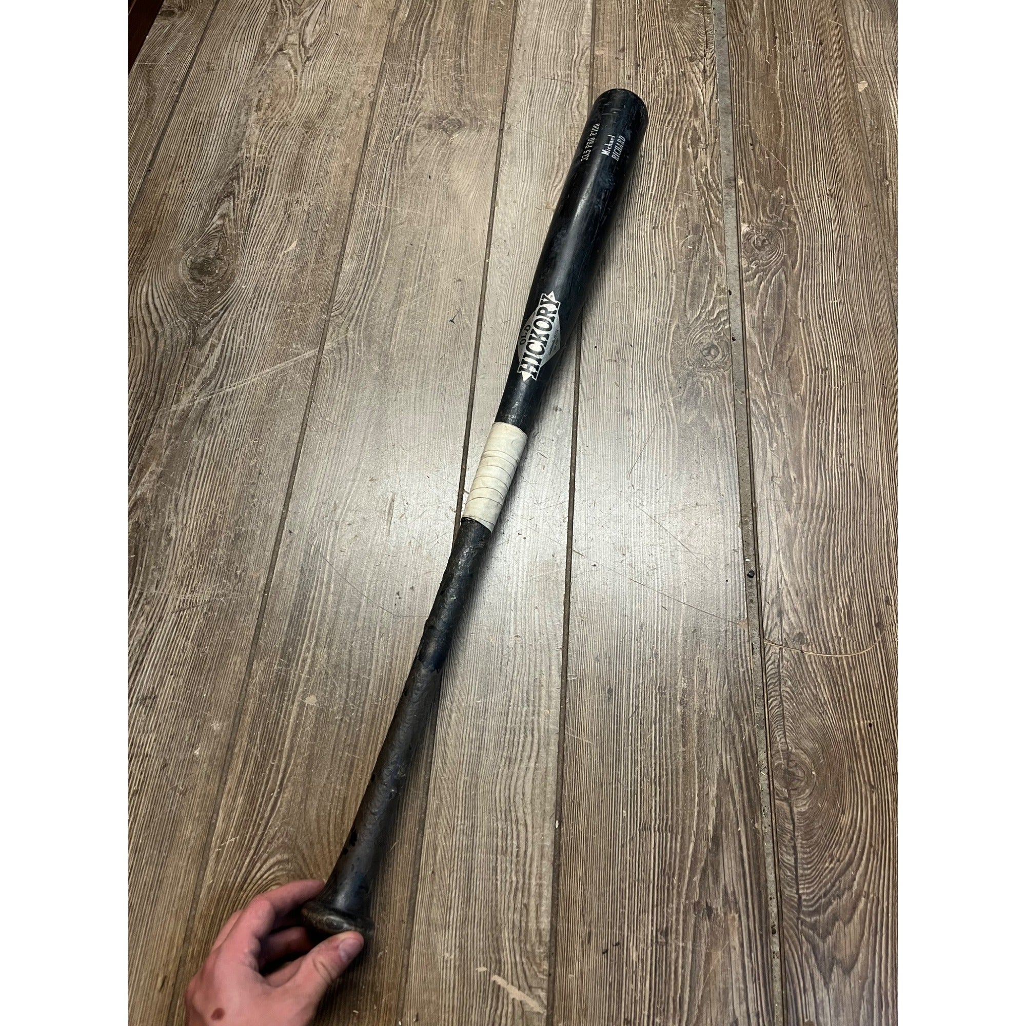 Michael Richard Kane County Cougars Game Used Baseball Bat MLB Old Hickory Pro P100