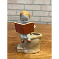 Vintage How To Make Love Kewpie On Toilet Ceramic Match Holder Figure Japan