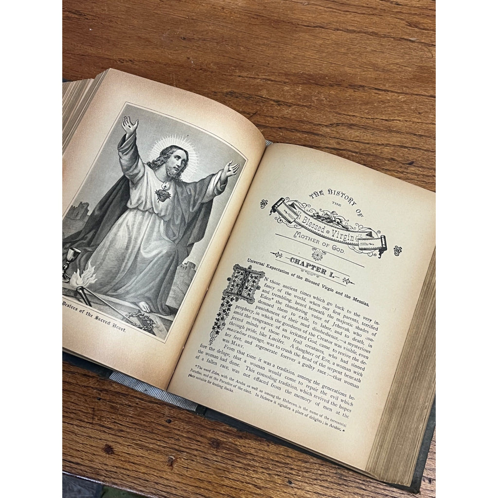 Antique 1895 Catholic Miscellany book New York Murphy & McCarthy - Freemasonry