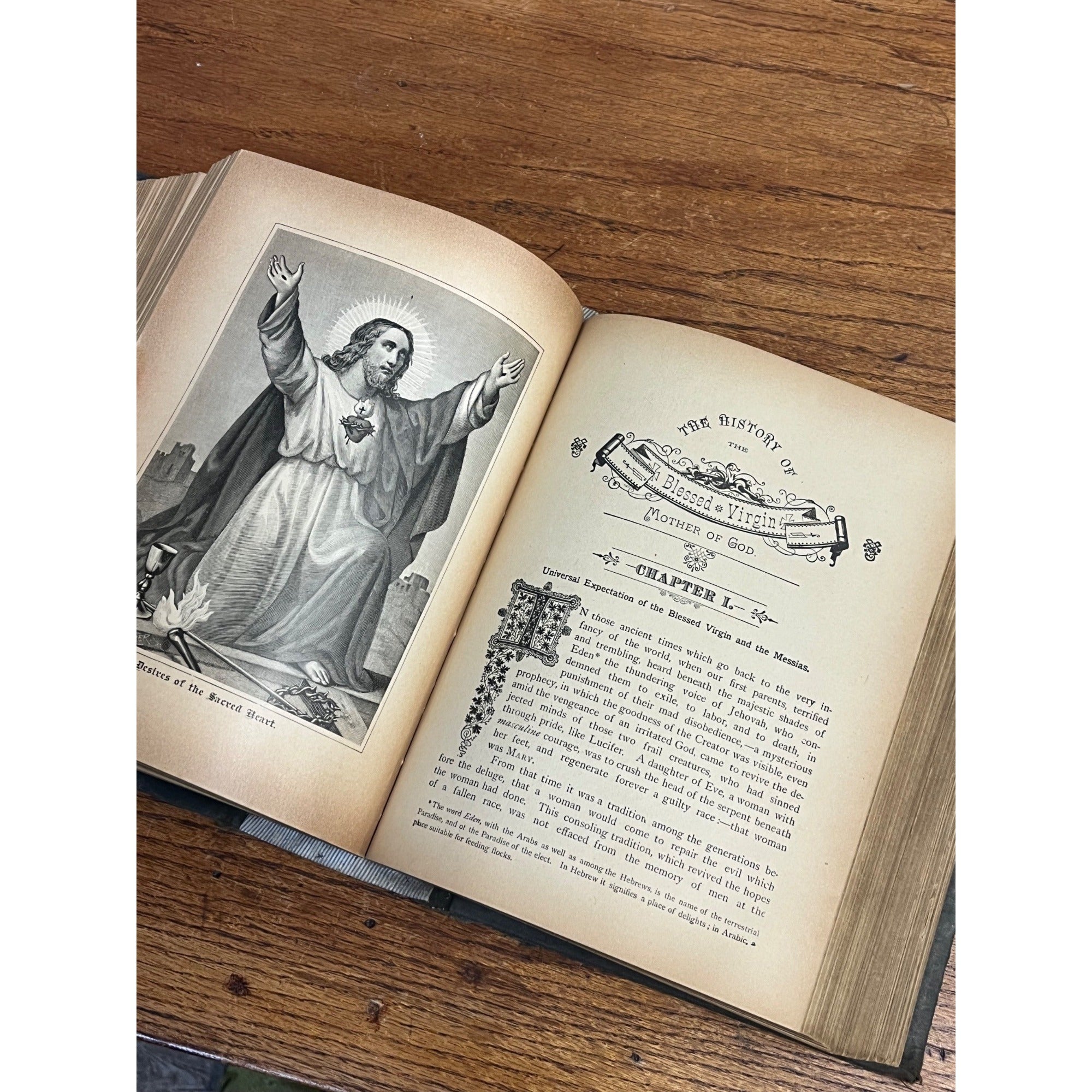 Antique 1895 Catholic Miscellany book New York Murphy & McCarthy - Freemasonry