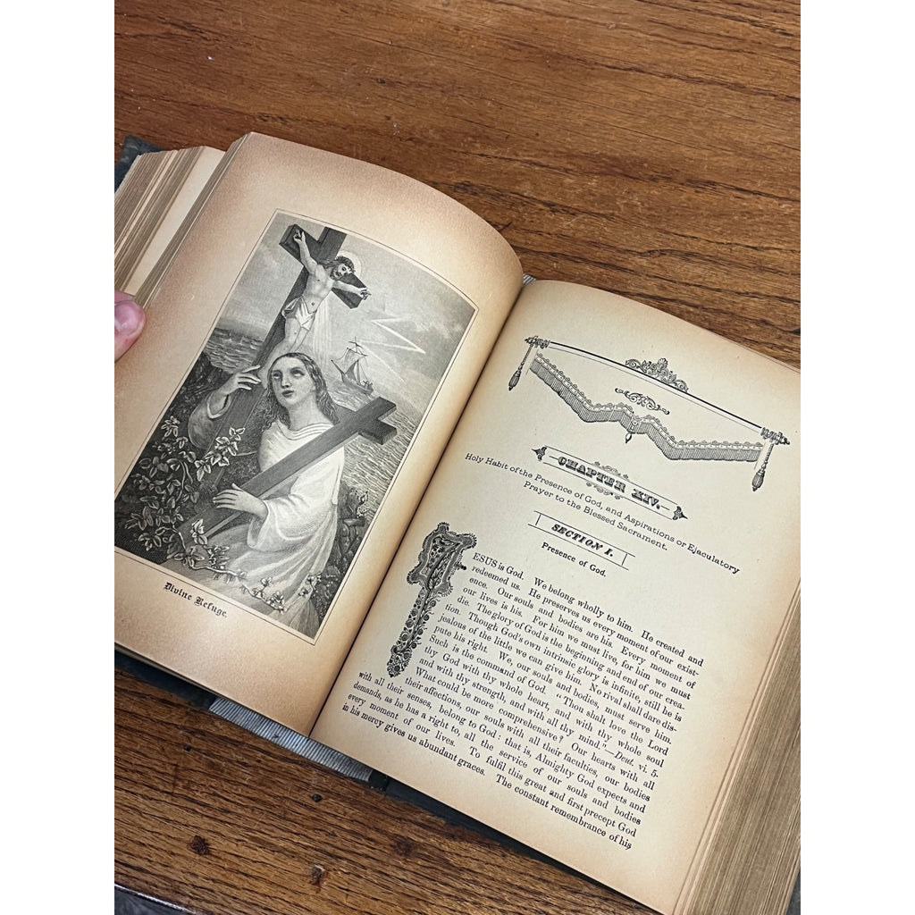 Antique 1895 Catholic Miscellany book New York Murphy & McCarthy - Freemasonry