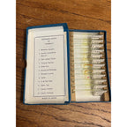 Vintage Tasco Microscope Slides Scientific Homeschool Lot Animals Plants Fibres