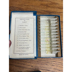 Vintage Tasco Microscope Slides Scientific Homeschool Lot Animals Plants Fibres