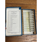 Vintage Tasco Microscope Slides Scientific Homeschool Lot Animals Plants Fibres