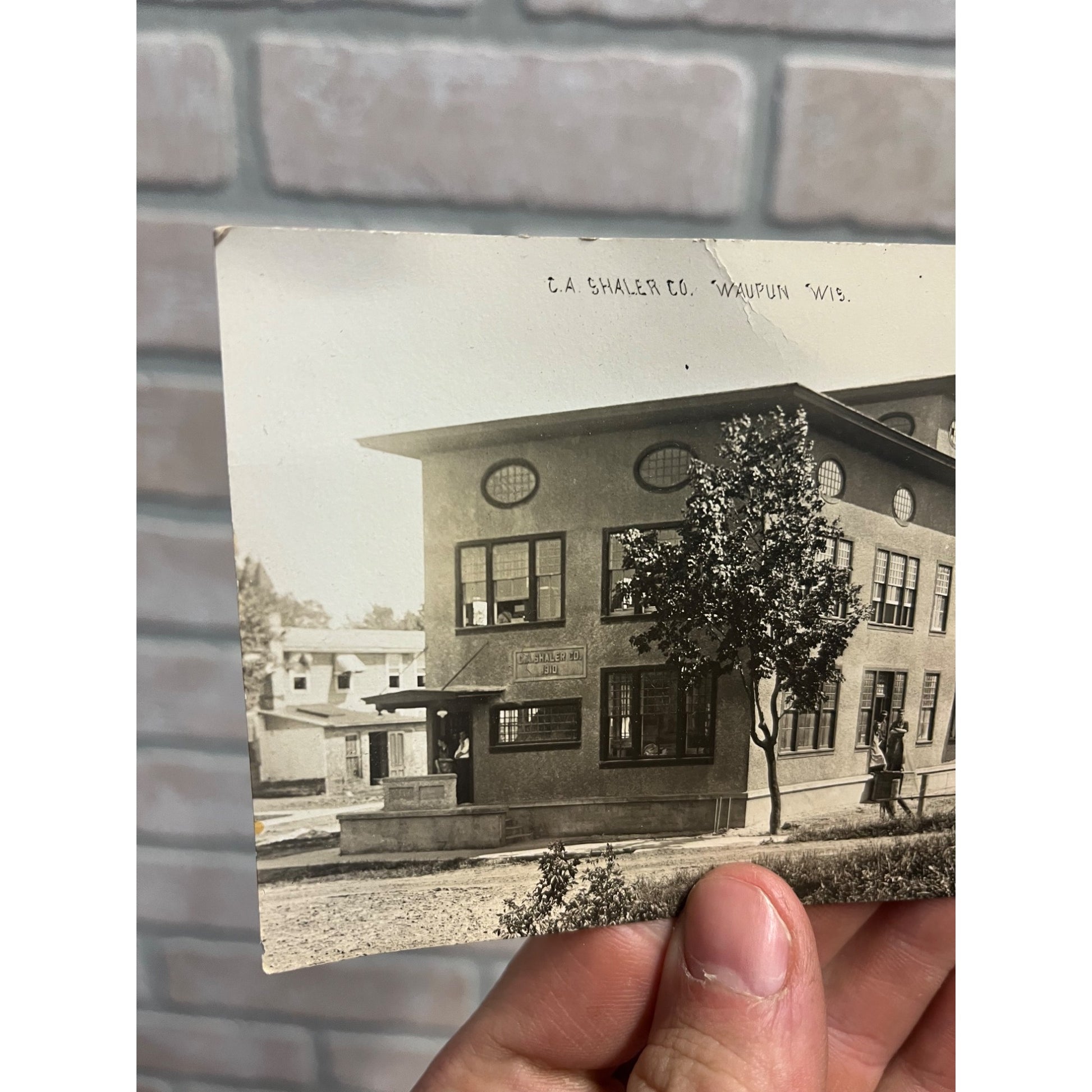 Vintage Shaler Company Waupun Wisconsin Wis WI RPPC Postcard Vulcanizers Factory