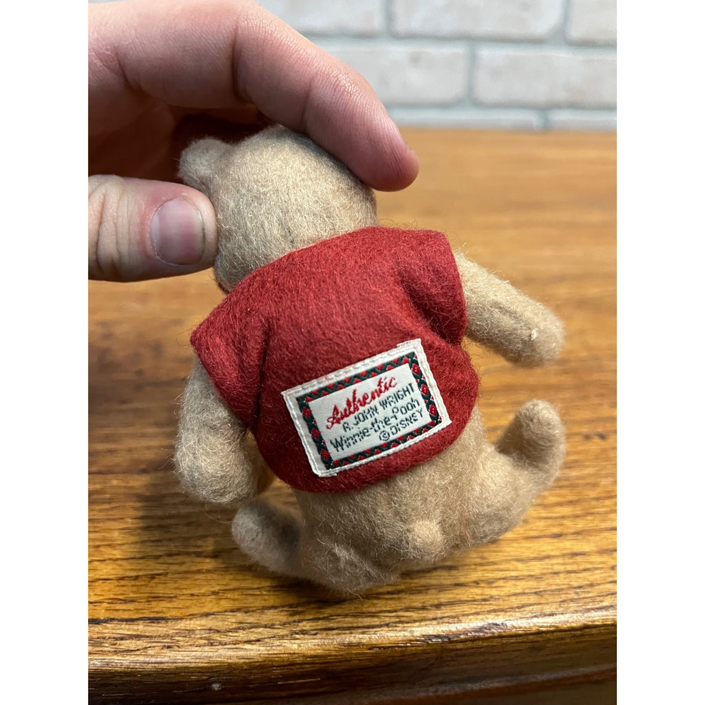 Winnie the Pooh 4" Character Doll Mohair R. John Wright Pocket Series