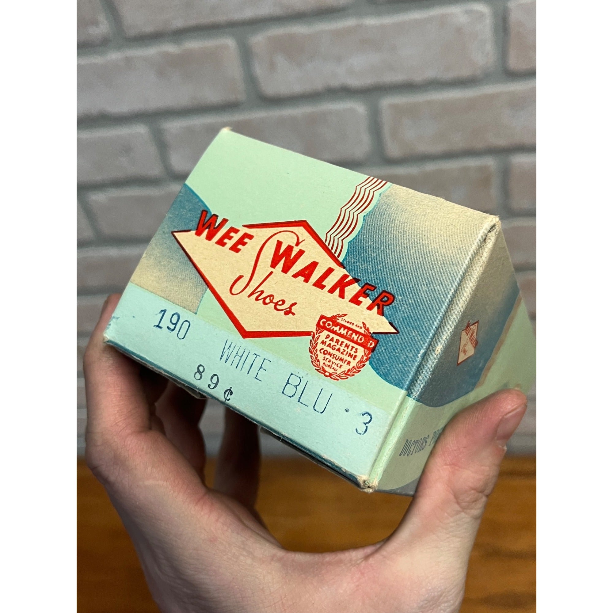Vintage Wee-Walker Baby Shoes Infant Morgan Shoe Co. Carlyle IL - Original Box