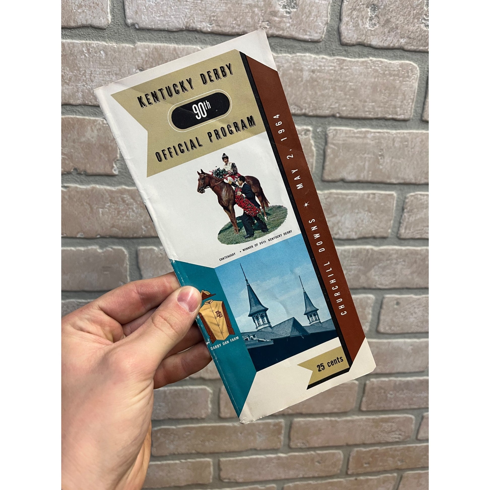 Vintage 1964-- Official Churchill Downs Program--90th Kentucky Derby