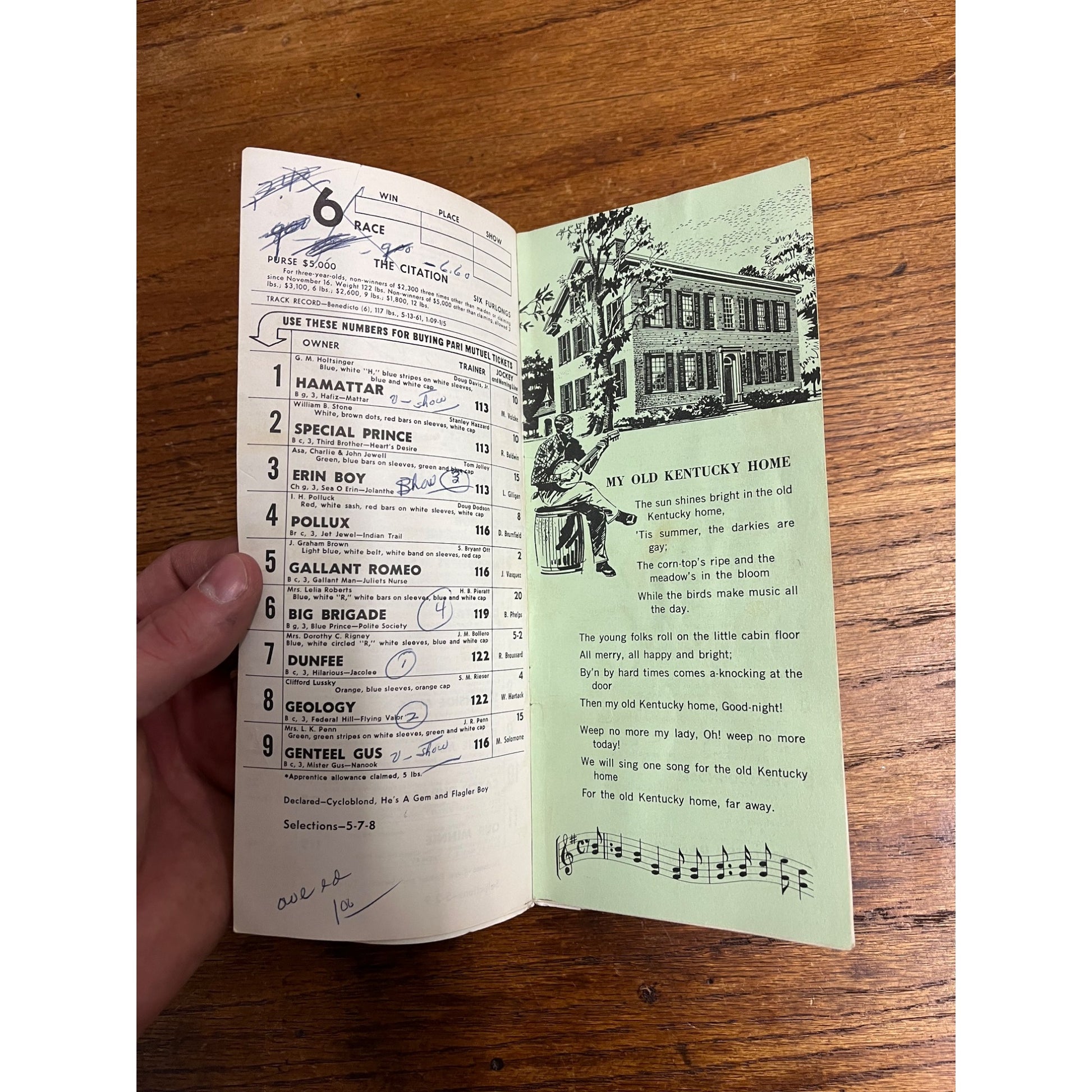 Vintage 1964-- Official Churchill Downs Program--90th Kentucky Derby