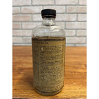 Vintage Bakers Veterinary & Poultry Remedy Medicine Keokuk Iowa Glass Bottle